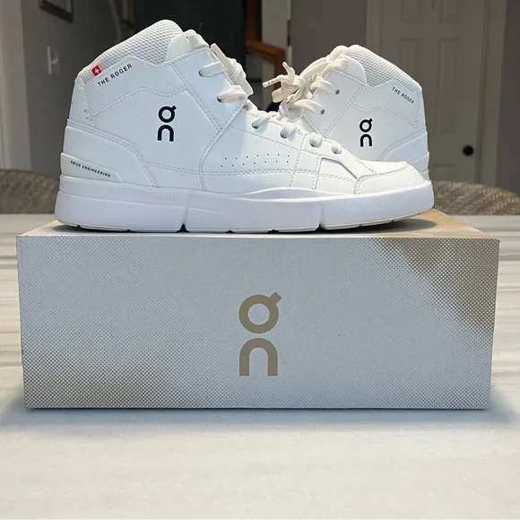 On Running White High-Top Sneakers
